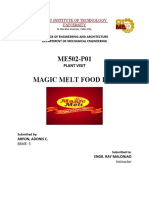 ME502-P01 Magic Melt Food Inc.: Plant Visit