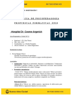 Hospitales Residencia PSP - CUADROS FORMATIVOS