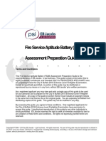 Fire Service Aptitude Battery (FSAB) Assessment Preparation Guide