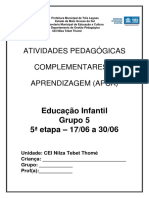 Atividades Educativas CEI Nilza