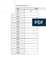 DAY Monday: Jadual Sanitizer Tapak Bina Mingguan