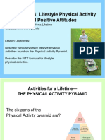 Worksheet 4: Lifestyle Physical Activity and Positive Attitudes