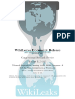 Wikileaks Document Release: Congressional Research Service Report Rl34516