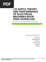 J B Gupta Theory and Performance of Electrical Machines Book