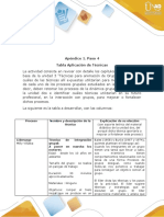 Paso 4 - Apéndice 1- Tabla de Técnicas