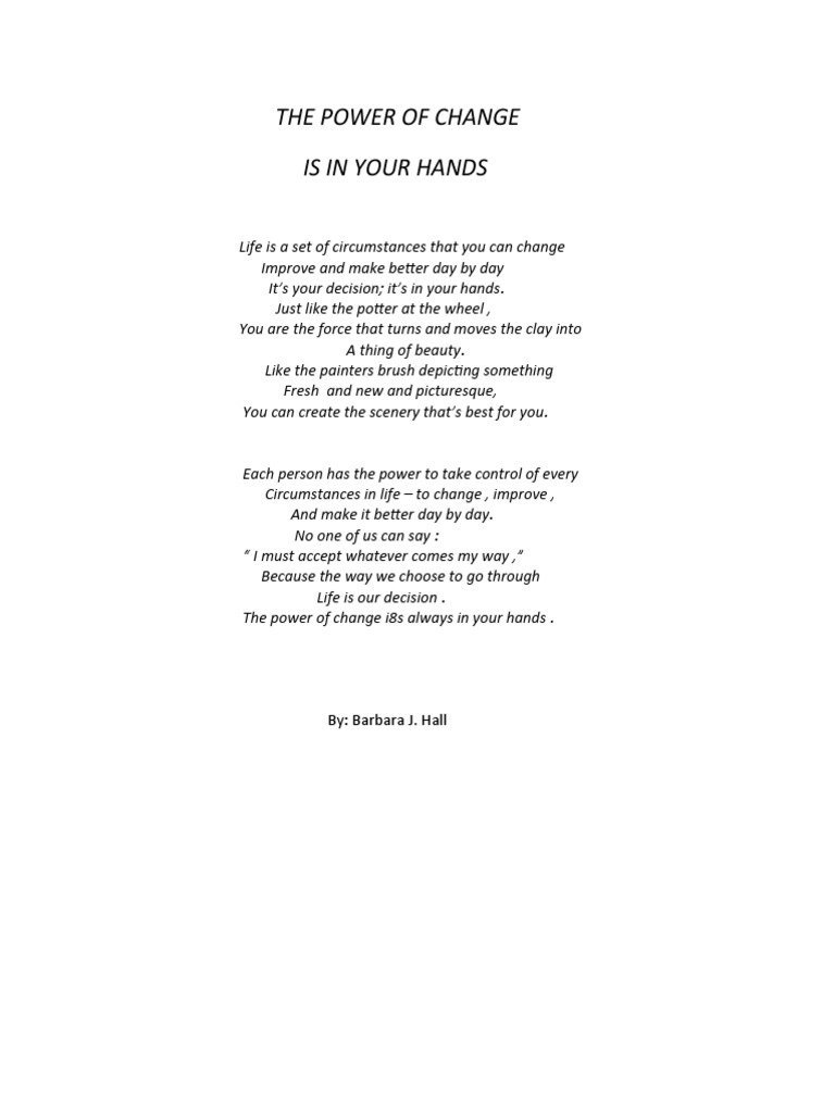 Empower Your Life Through Change | PDF