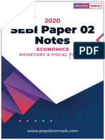 SEBI Grade A 2020 Monetary and Fiscal Policy 1