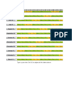 Adjustable Calendar with Dates for 2010-2011