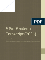 V For Vendetta Transcript