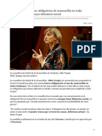 20minutos.es-Salutpropone el uso obligatorio de mascarilla en toda Cataluña aunque haya distancia social