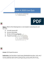 SEBI Grade A 2020 Live Quiz Ratio Analysis Part 1