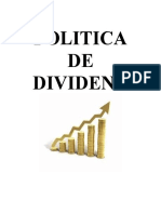 politica de dividend