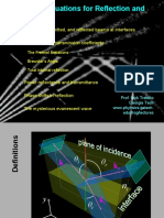 Fresnel's Equations For Reflection and Refraction