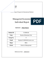 Rayhan Mohammad Abu - Managerial Economics Report PDF