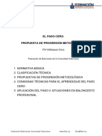 El Paso Cero. Propuesta de Progresión Metodológica Pol Velázquez