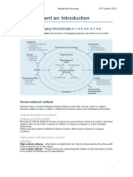 Management An Introduction: Chapter 4 - Managing Internationally 4.1, 4.5, 4.6, 4.7, 4.9