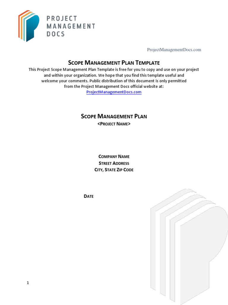 Scope Management Plan PDF | PDF