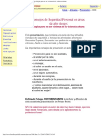 Consejos de Seguridad Personal en Áreas de Alto Riesgo - Reglas para No Ser Víctimas de La Violencia Urbana