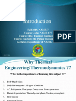 Fall 2019, NAME-7 Course Code: NAME 177 Course Title: Thermal Engineering Course Teacher: MD Daluar Hussain Sumon Lecturer, Department of NAME, MIST