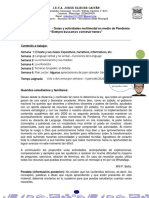 Septimo Grado Guia de Lenguaje y Actividades Primera Semana Frente Al Covi19