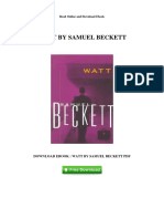 Watt by Samuel Beckett PDF