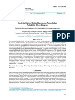 Analisis Sistem Reliability Dengan Pendekatan