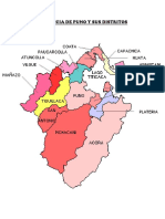 Provincia de Puno y Sus Distritos
