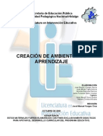 Creacion de Ambientes de Aprendizaje