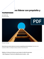 Un Tiempo para Liderar Con Propósito y Humanidad