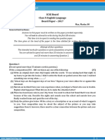 ICSE Board Class X English Language Board Paper - 2017: Total Time: 2hrs Max. Marks: 80 General Instructions