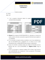 Examen PARCIAL 1 Contabilidad II