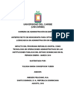 Impacto del programa República Digital en las instituciones públicas dominicanas enero-marzo 2018