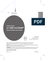LG Tone Platinum™: User's Guide