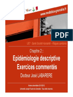02 - Epidémiologie descriptive Exercices commentés