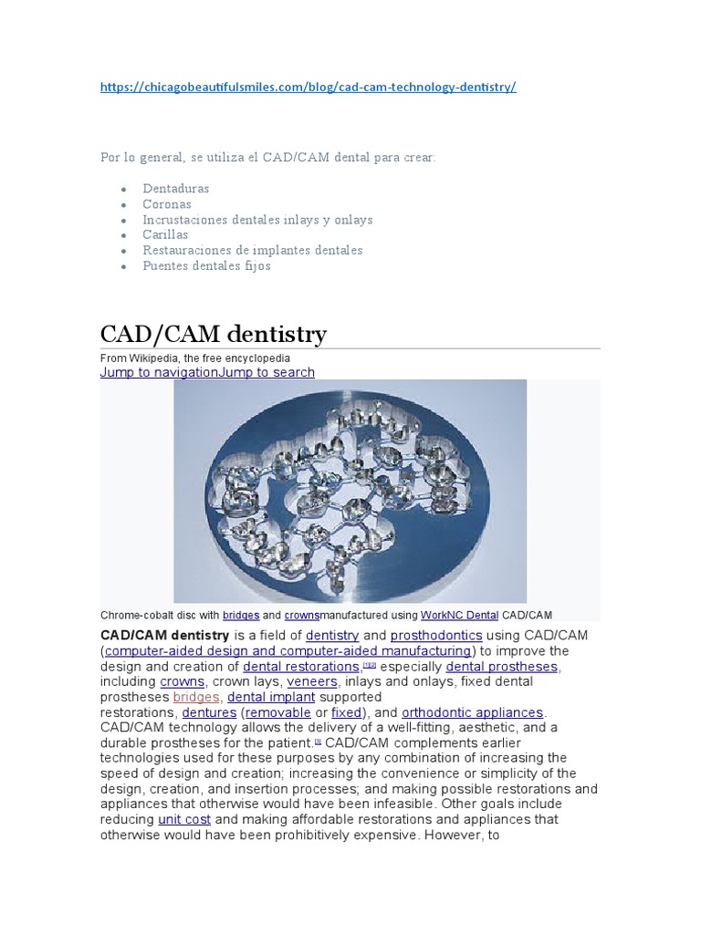 CAD/CAM Dentistry | PDF | Dentistry | Health Care