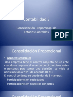 Consolidación proporcional de estados contables