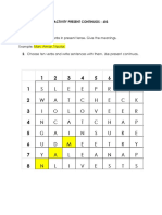 Activity Present Continuos - 603 PDF
