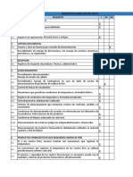 Lista Verificación Habilitación Sedes