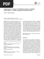 Land Use Cover Change in Coimbatore Urban Area (Tamil Nadu, India) A Remote Sensing and GIS Based Study