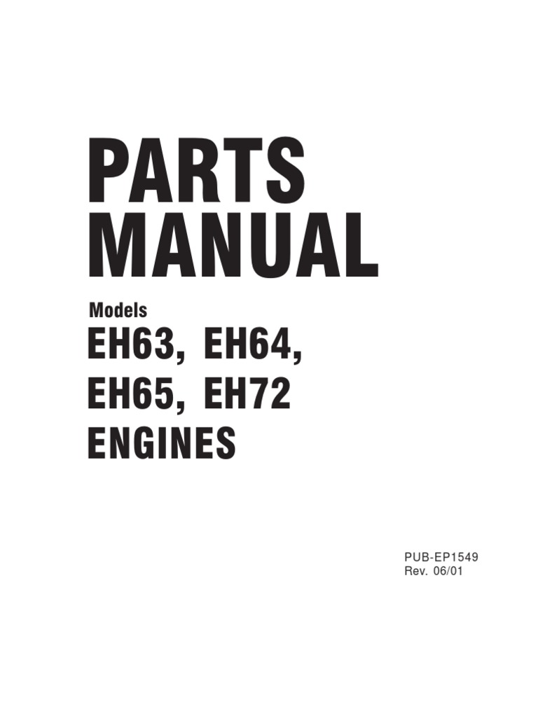 Parts Manual: EH63, EH64, EH65, EH72 Engines | PDF | Carburetor | Throttle