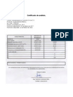 Certificado de Analisis Ac Mineral