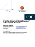 Trabalho - Otimização Da Oficina de Manutenção Com Foco Na Redução Do Custo Com Usinagem - Impacto Positvo No GFD Da Manu