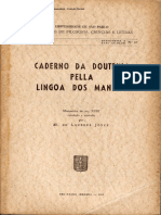 Caderno Da Doutrina Pella Lingoa Dos Manaos. Manuscrito Do Séc. XVIII Estudado e Anotado PDF