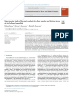 Experimental Study of Thermal Conductivity, Heat Transfer and Friction Factor 2018 PDF