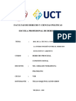 Foro de Practica #1 - Grupo B Rol de La Técnica Constitucional en La Interconexión Entre El Derecho Sustantivo y Adjetivo