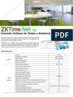 Sistema de tiempo y asistencia ZKTime.Net lite