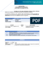 Universidad Tecnológica de León: Profesores (As) para La Asignatura Del Idioma CHINO