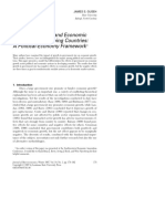 Government Size and Economic Growth in Developing Countries: A Political-Economy Framework