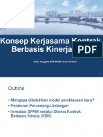 Konsep Kerjasama Kontrak Berbasis Kinerja (KBK) : Oleh: Anggota BPPSPAM Unsur Profesi