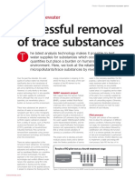 Successful Removal of Trace Substances